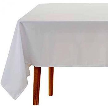 UMI. by Amazon Manteles Mesa Rectangular de Cocina para Restaurantes 140 x 200 cm Blanco