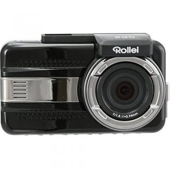 Rollei Dual cardvr-100 1000 - dashcam, 2 K grabación de vídeo, grabación simultánea con frontal y trasera cámara, color negro