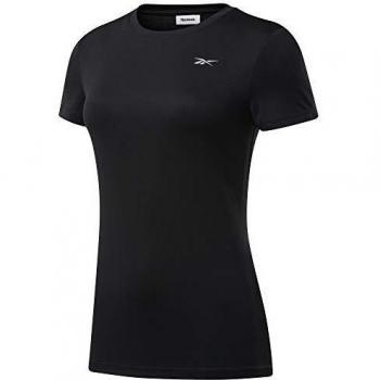 Reebok Re SS tee Camiseta, Mujer, Negro, 2XS