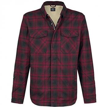 Chaqueta entre-tiempo Vintage Industries Class para Hombre - Rojo/Negro - Tallas S y XL