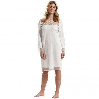Feraud 3181232-11697 Women's High Class Ivory Solid Colour Night Gown Loungewear Nightdress 50