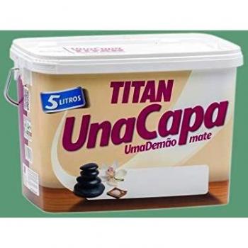 Titan 69635005 - Pintura plástica mate VERDE Titan UNA CAPA