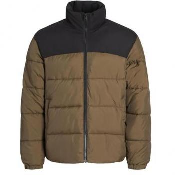 Abrigo Puffer Jack and Jones MOON Manga Larga Hombre Marrón