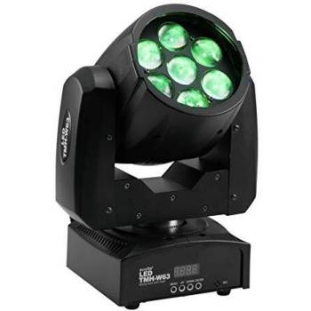 Eurolite LED TMH-W63 - Cabezal giratorio con zoom