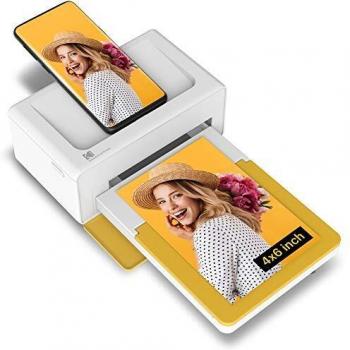Kodak PD460 Dock Plus, 4x6 Instant Wireless Photo Printer, Compatible With All Bluetooth And Smartphone Devices, Cartridges and Photographic Paper Included, White