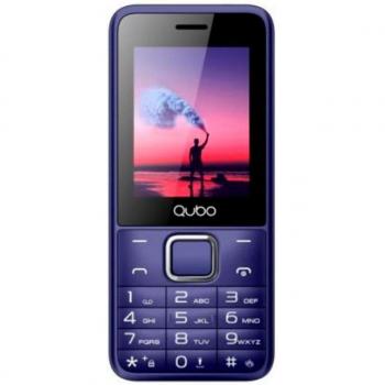 Teléfono Móvil Qubo X229 Azul (Dark Blue) 2.4'' - Ideal para Personas Mayores - Fácil de Usar