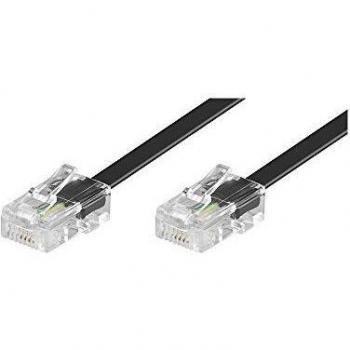 Cable de red ISDN RJ45 8P4C 6m Negro