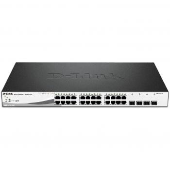 D-Link Gigabit Smart Managed Switch with 24 PoE 10/100/1000 Base-T Port and 4 1000Base-T/SFP Port