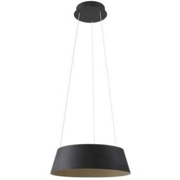 Lámpara colgante LED Belsar, negra, de aluminio, regulable y con cambio de color CCT