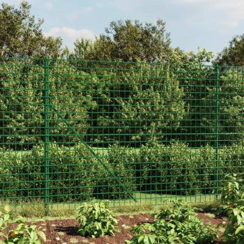 Valla metálica con brida verde 2,2x10 m