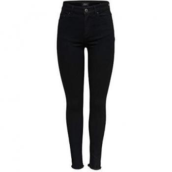 Only Women's Blush Life Ankle Jeans with Frayed Hem
