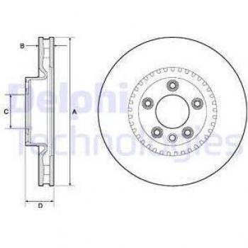 Disco de freno DELPHI BG9168C