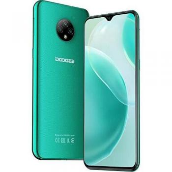DOOGEE X95 Pro 4GB RAM+32GB ROM Movil 4G, 4350mAh Android 10 Moviles Libres Baratos, Pantalla 6,52 Pulgadas 19:9, 4G Smartphone Libre Helio A20, Triple Cámara 13MP+ cámara Frontal 5MP, Face ID -Verde