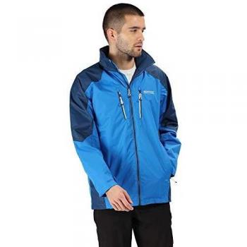 Regatta Calderdale III Waterproof & Breathable Mesh Lined Outdoor Shell Jacket Chaqueta Impermeable, Hombre, Oxford Blue/Prussian, XX-Large