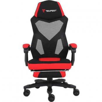 Silla Gaming Tempest AeroGamer con Tela Transpirable Roja