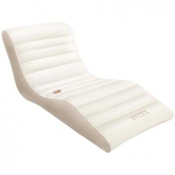 Intex 56861EU Tumbona Hinchable Ondulada, PVC-100%, Crema, 3
