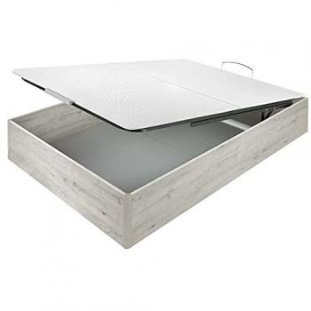 Canapé abatible nordico tapa partida antipolvo 33 cm altura 160x200 cm