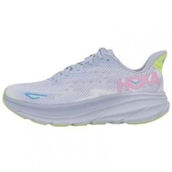HOKA Clifton 9 Women's Road Running Shoes in Gull/Sea Ice, Size 44