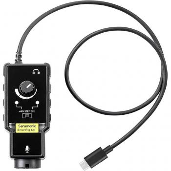 Adaptador de Audio Saramonic SmartRig UC - Interfaz Profesional XLR/Jack con Conexión USB-C, Monocanal