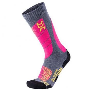 Calcetines UYN Ski All Mountain Gris/Rosa Mujer Adulto 41-42