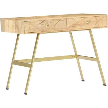 vidaXL Writing Desk with Drawers 100x55x75 cm Solid Mango Wood