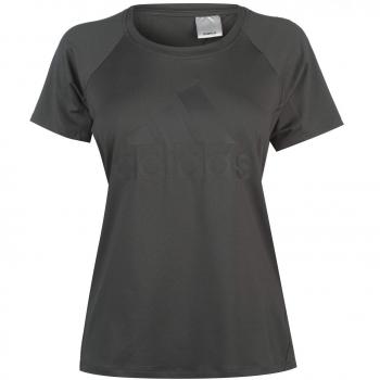 adidas TRNG tee Logo T-Shirt, Mujer, Grey Six, XS