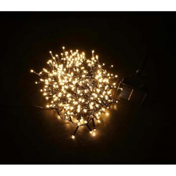 Luces de 144 Led cálido extensión múltiple solar