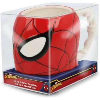 Taza 3D Spider-Man en Caja Regalo - 475 ml, Cerámica, Compatible con Lavavajillas