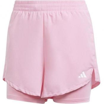 Pantalones cortos 2 en 1 de fitness adidas essentials para mujer en color rojo