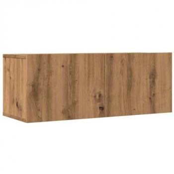 Muebles para TV de pared 2 unidades roble artesanal 80x30x30 cm