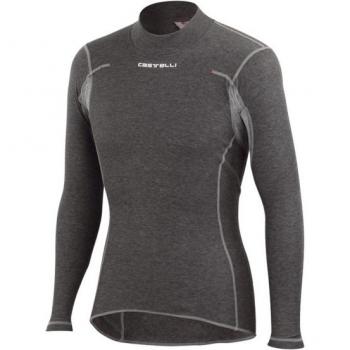 Camiseta Interior Castelli Flanders Warm Negra Adulto Manga Larga