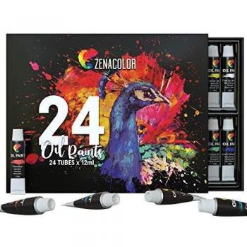 Zenacolor - 24 Tubos de Pinturas Oleo