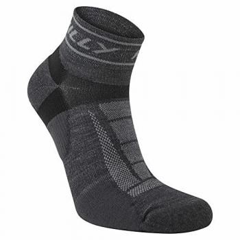 Hilly Trail Quarter Medium Cushioning Calcetines Para Correr Gris Negro