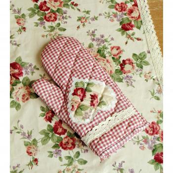 Manopla para horno angélica Home & Vittoriane Country Rose Collection