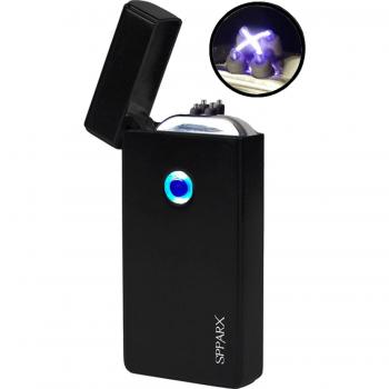 Mechero eléctrico, SPPARX encendedor eléctrico, Encendedor Recargable Resistente al Viento, mechero encendedor de vela, cable USB, Caja de Regalo