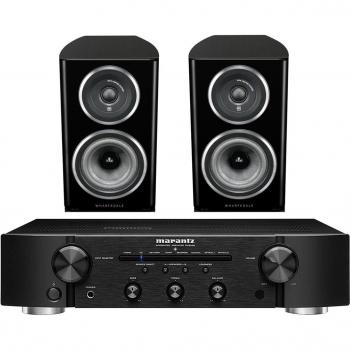 Sistema de audio Marantz PM7000N + Wharfedale Diamond 11.1 BL