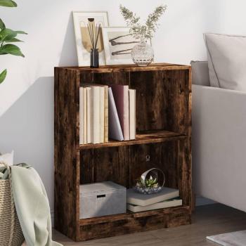 vidaXL Bookshelf Smoked Oak 60x24x74.5 cm Engineered Wood