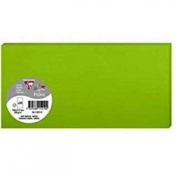 CLAIREFONTAINE Tarjetones Paquete 25 ud 106X213 Menta 210 G 075347