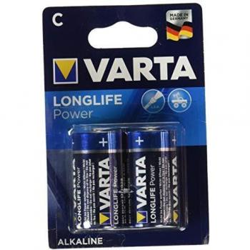 Varta Longlife Power, Pilas Alcalinas, C, LR14, 1.5V, Pack de 2