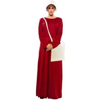 Generique - Disfraz con Bolso Sirviente Rojo Escarlata Mujer