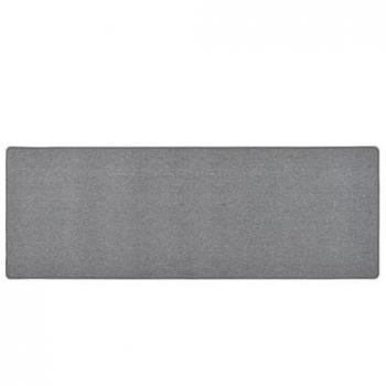 Alfombra de pasillo gris oscuro 80x250 cm