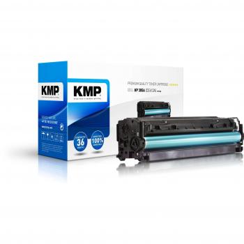 Toner Compatible KMP H-T160 para HP 305A (CE412A) - Amarillo, Rinde hasta 3,400 Páginas