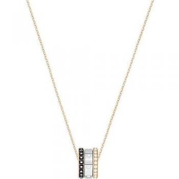 Swarovski Unisex Rose Gold Necklace with Crystals - One Size