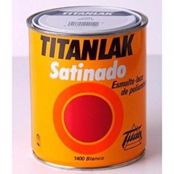 Titanlak, Esmalte, Laca poliuretano Satinado-Acetinado, Blanco, 750ML