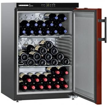 Liebherr WKR1811 Vinoteca de Libre Instalación, Capacidad para 66 Botellas, Clase Energética E, Color Burdeos, Dimensiones 89x60 cm