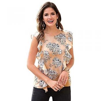 VENCA Blusa Escote Redondeado con Abertura lágrima y botón en la Espalda muj - 014373