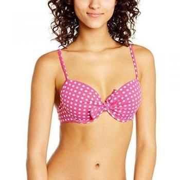 Kiwi Saint Tropez Ht rachel noeud gomme adlt - Parte de arriba de bikini para mujer, color pink - rose