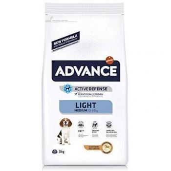 Advance Medium Light - Pienso para Perros de Razas Medianas con Pollo y Arroz, 3Kg