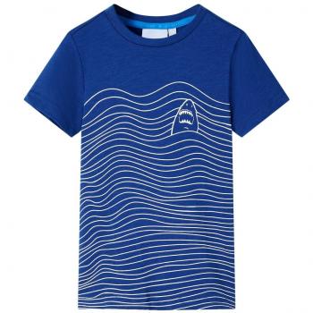 Camiseta infantil azul oscuro 140