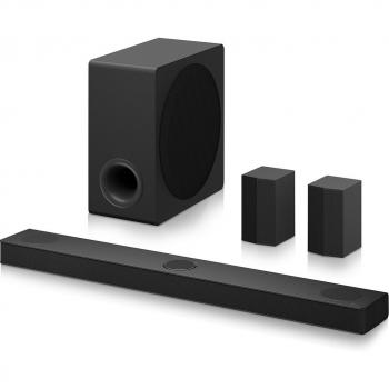 Barra de sonido LG S80TR con tecnología AI Sound Pro 4K, 5.1.3 canales, 580W de potencia, HDR10, Dolby Vision y Subwoofer inalámbrico